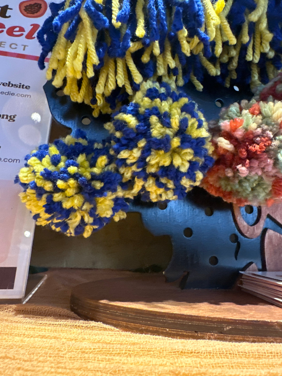 Blue and Gold puffs-in person shopping only
