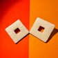 Diamond studs-white