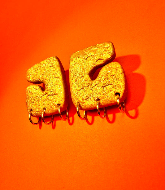 Chunky Gold hoops 2